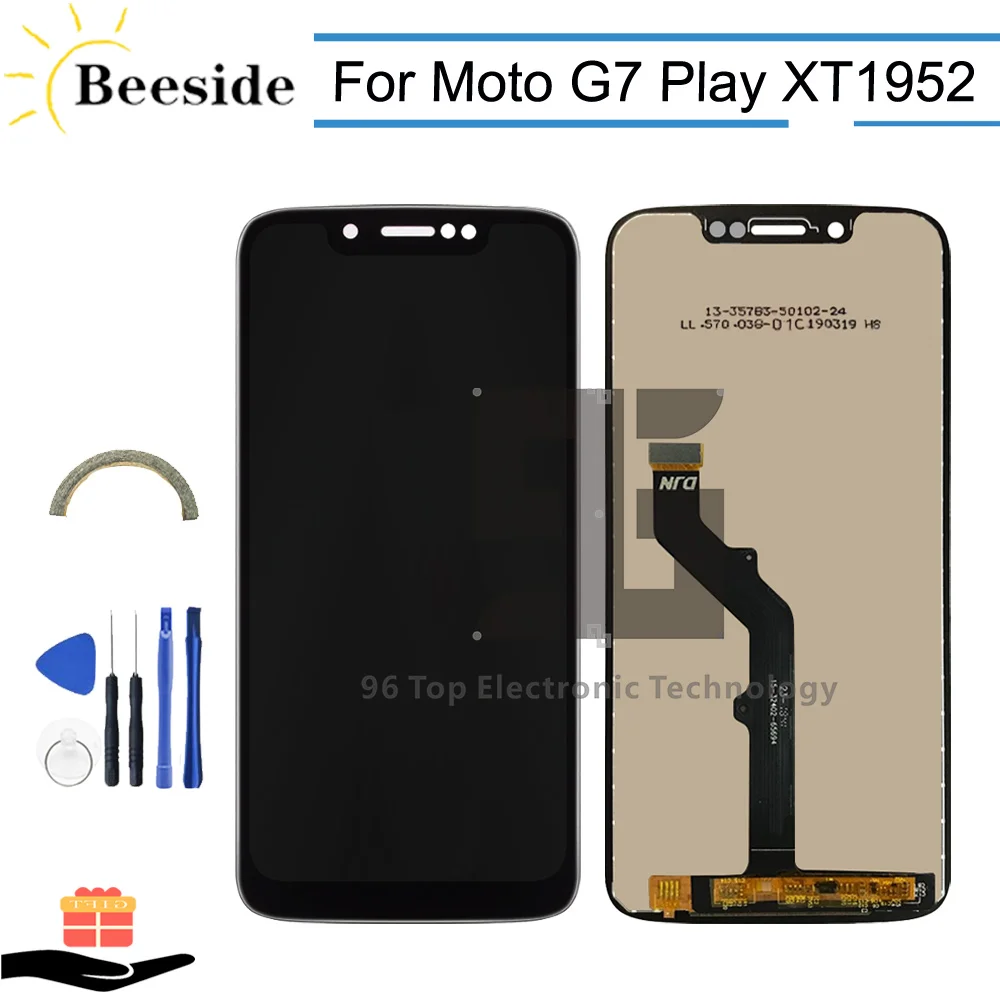 AA + качество ЖК дисплей 5 7 ''для Motorola Moto G7 играть XT1952 Дисплей Сенсорный экран