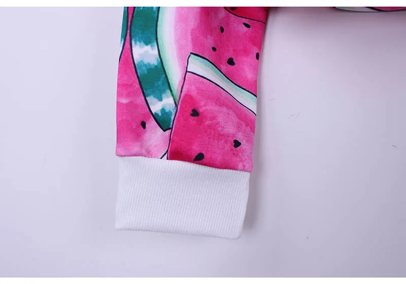 Новинка 2017 женские свитшоты с 3D принтом арбуза женская осенняя одежда в стиле