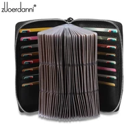large capacity zipper card bag leather men business card holder womens credit card package fashion a81f