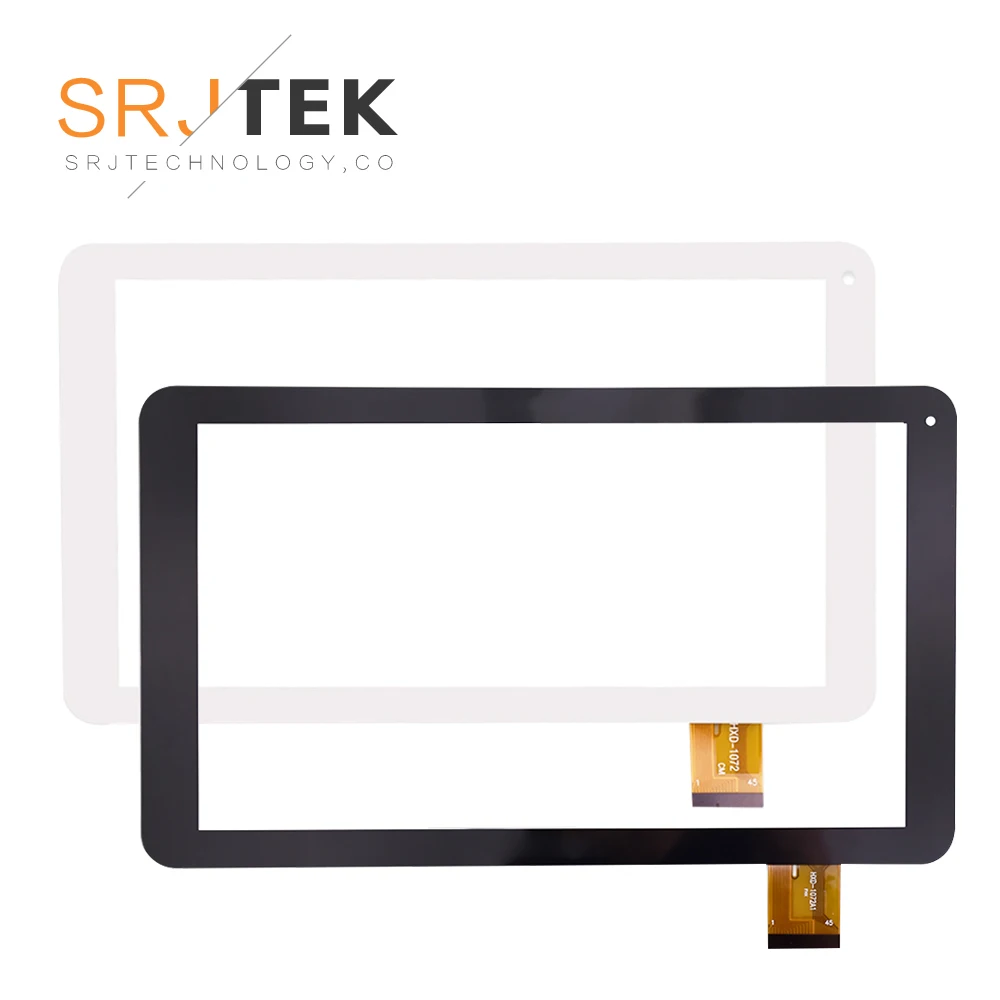 

SRJTEK Новый сенсорный экран с цифровым преобразователем 10,1 дюйма для Archos 101E, неоновая зеркальная сенсорная панель, запасные части с логотипом