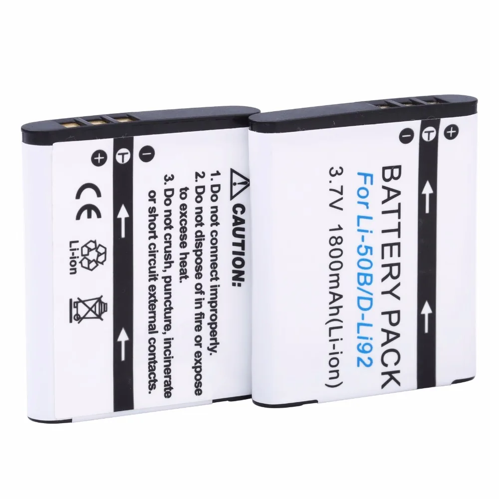 5 шт. Probty LI 50B Li ion аккумулятор D Li92 Батарея для цифровой камеры Olympus XZ 1 SZ 30MR 10 11 20 SP800UZ