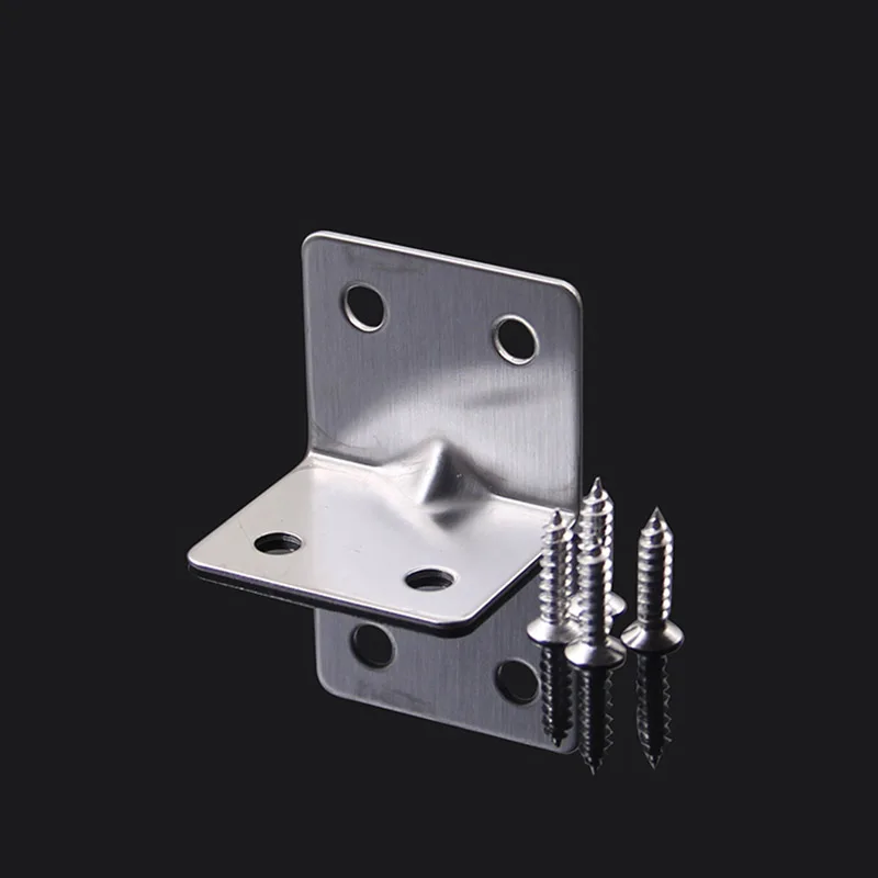 Фирменная Новинка 20 шт. Нержавеющая сталь под прямым углом мебель угловые скобки