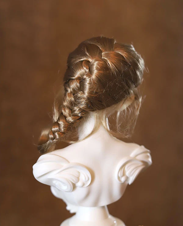D01-P440 детская игрушка ручной работы 1/6 1/4 1/3 аксессуары для кукол BJD/SD кукольный парик витой винтажный Плетеный волос 1 шт