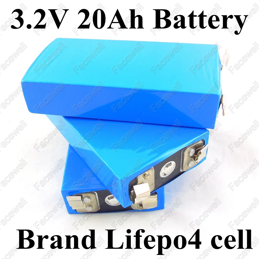 Качественный! LiFepo4 20Ah 3,2 V ячейка/lifepo4 батарея 20ah высокий сток 100A для батареи 12v 20ah diy электрический велосипед пакет инвалидная коляска