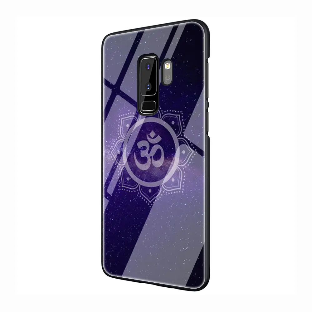 АУМ Ом, йога закаленное Стекло Телефон чехол для Galaxy S7 edge S8 9 10 Plus, Note 8, 9, 10, A10 20 30 40 50 60 70 - Цвет: G6