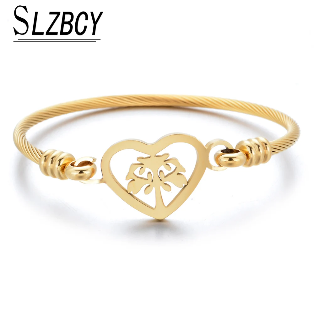 Новый браслет с подвеской Дерево жизни для женщин золотая цепочка со змеиным