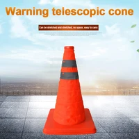 reflective traffic cone retractable space saving portable warning sign roadblock uy8