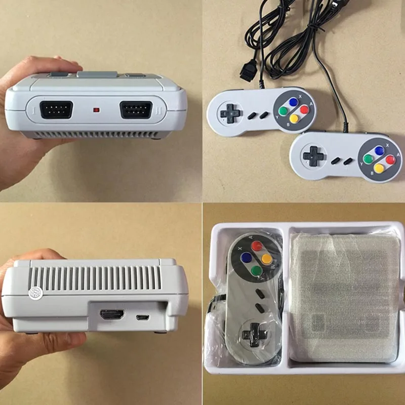 Классическая Мини ТВ игровая консоль SNES 8 бит Ретро видео игровая консоль встроенные 621 игры HDMI Ручной игровой плеер отдых