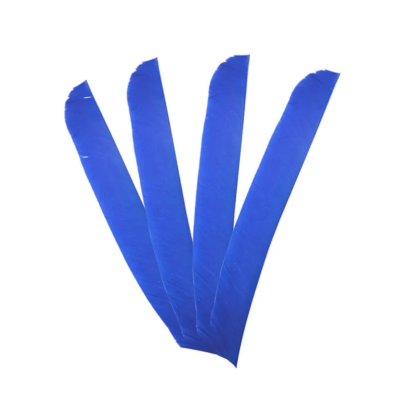 color 3 30pcs Turkey Arrow Feathers Full Length Irregular Feather Archery DIY Handmade Natural Fletching Left Wing Shooting Accessories - Цвет: color 3