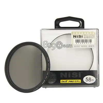 NiSi 58 мм тонкий круговой поляризационный фильтр CPL для Can & n 400D 550D 500D 600D 1100D S5 G7 G9 G10 S2