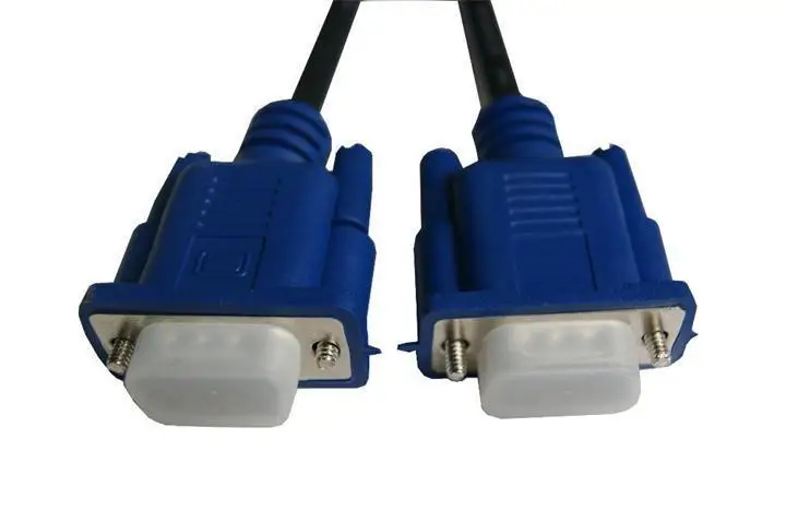 1 5 м 5Ft 15pin монитор SVGA VGA M/M штекер Мужской удлинитель синий 50 шт./партия |