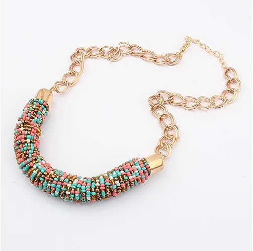 Женское колье чокер с кулоном массивное ожерелье A213G|necklace women|fashion jewelry heart