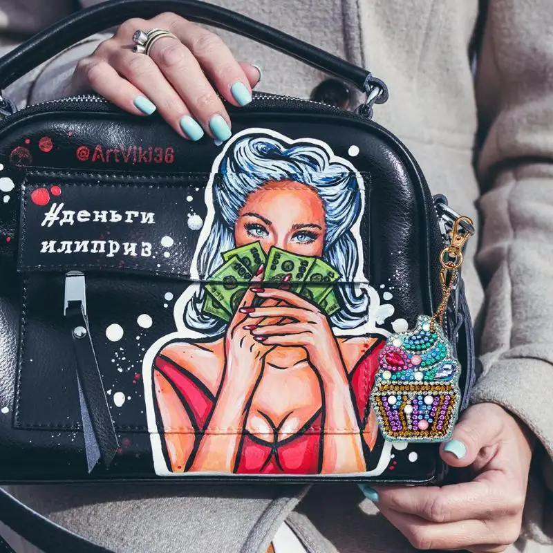 4 шт. DIY брелок Алмазная картина Торт Мороженое брелок кулон подарок Алмазная вышивка крестиком рукоделие ремесло