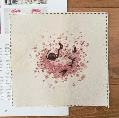 ZENGIA, 15x15 см, геометрический рисунок/панда/медведь, принт с животными, хлопок, лен, ткань для лоскутного шитья, декоративная холщовая ткань для сумок/украшений - Цвет: H69-48