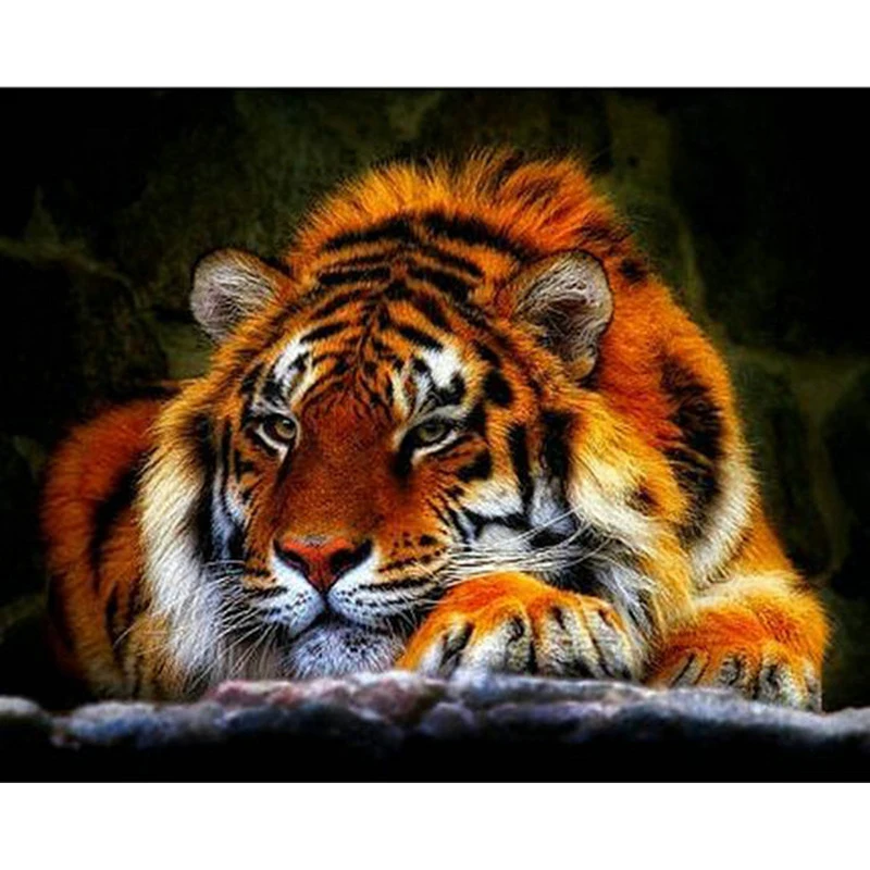 

YIKEE diamond painting tiger,diamond mosaic paintings,diamond cross stitch K468