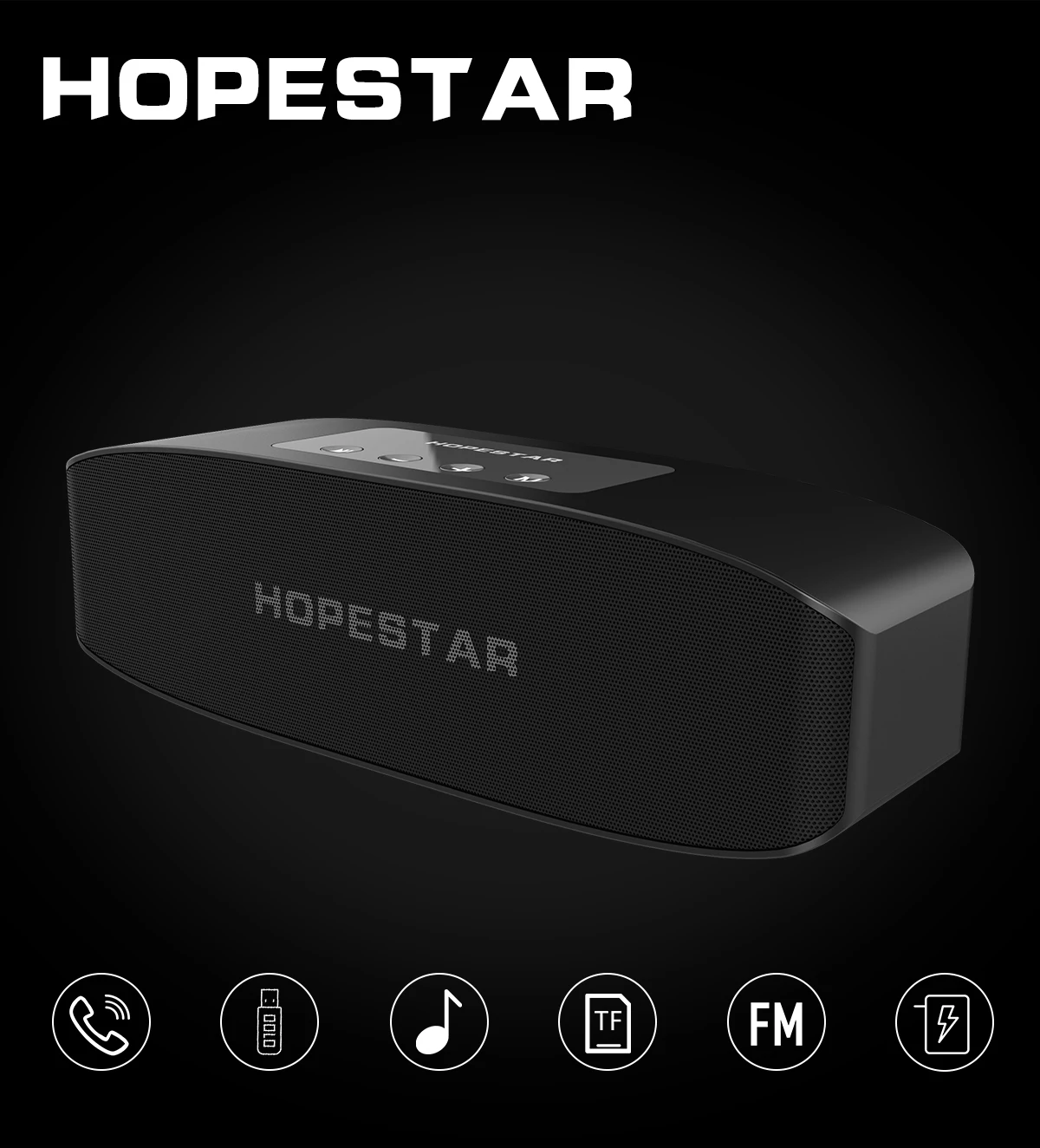 HOPESTAR H11 динамик fm радио беспроводной громкий стереозвук MP3 музыкальный плеер