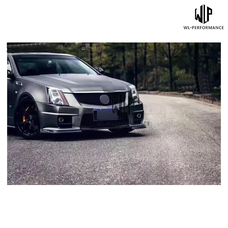 CTS CTS-V высокого качества PP Upainted передний бампер гоночные грили комплект кузова автомобиля для Cadillac CTS CTS-V стайлинга автомобиля 08-12
