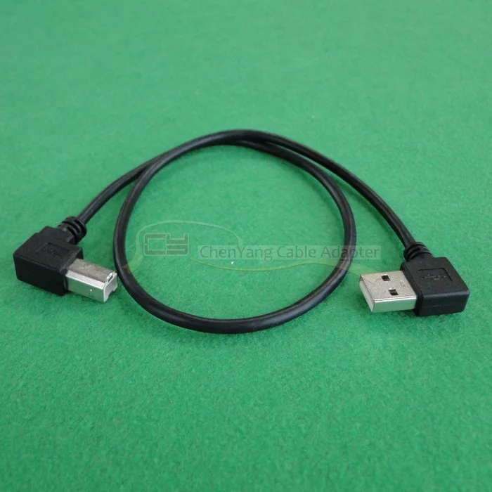 CY 50 см Прямоугольный 90 градусов USB 2 0 A штекер на B сканер для принтера|Компьютерные