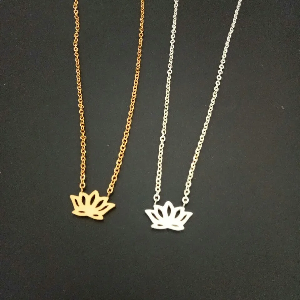 Дубай цветок лотоса ювелирный набор ожерелье кулон браслет для женщин Золотой