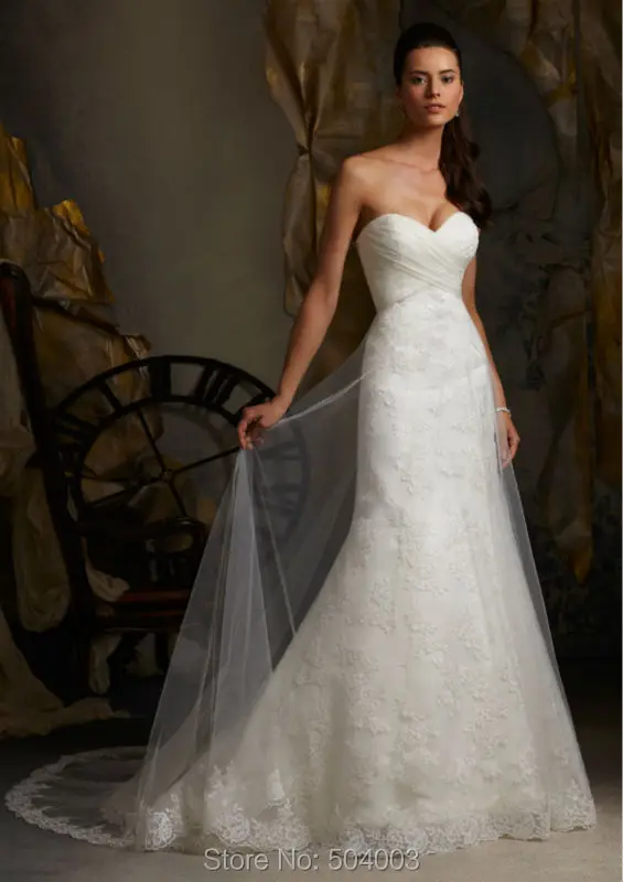 Vestido De Noiva 2019 Fashionable Dress White/Ivory A-Line Lace Romantic Wedding Casamento Robe Mariage | Свадьбы и торжества