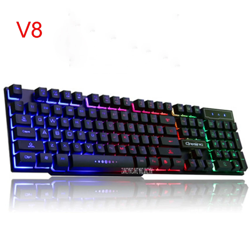 V8 клавиатуры подсветка игровой компьютер настольный дом светящаяся машина