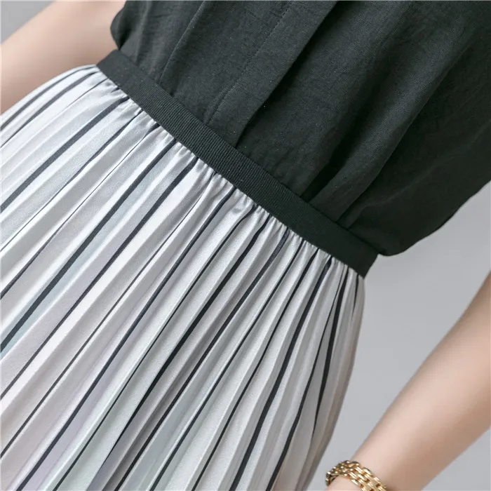 ATKULLQZ high quality factory direct spring summer clothes new rainbow skirt long skirt big swing woman skirt with lining