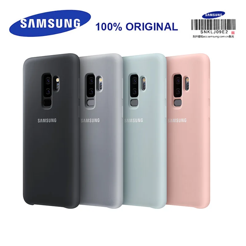 SAMMSUNG оригинальный Силиконовый противоударный чехол для Galaxy S9 + PLUS анти-износ