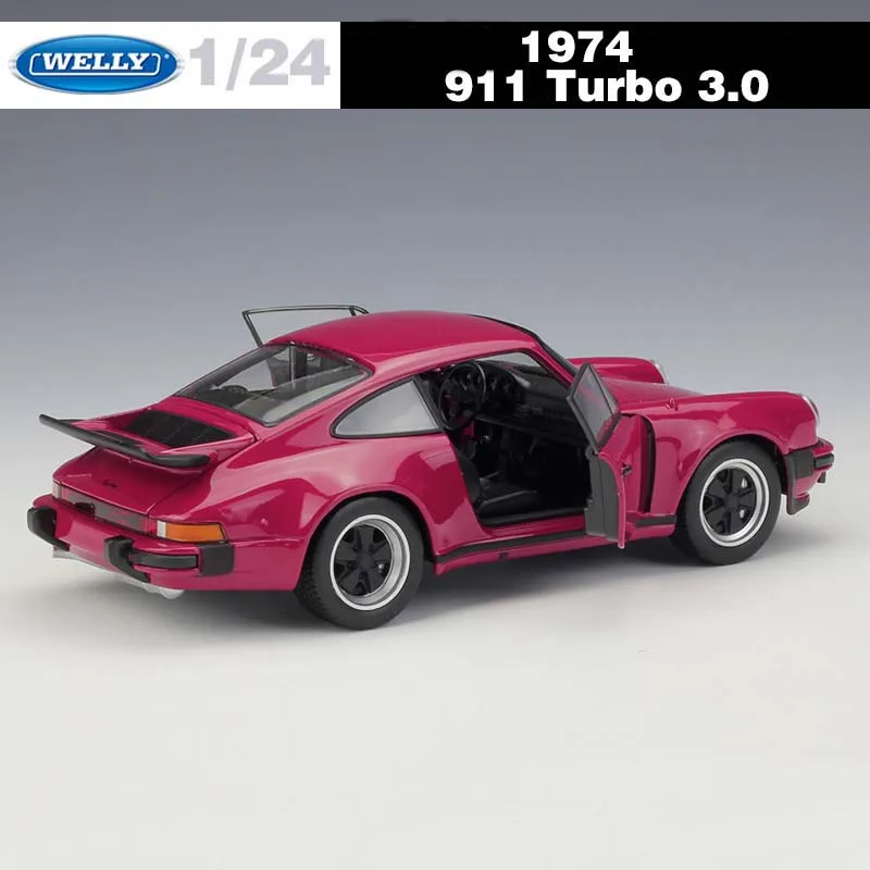 Модель спортивного автомобиля WELLY 1:24 1974 911 Turbo 3 0 модель литая из сплава для детей