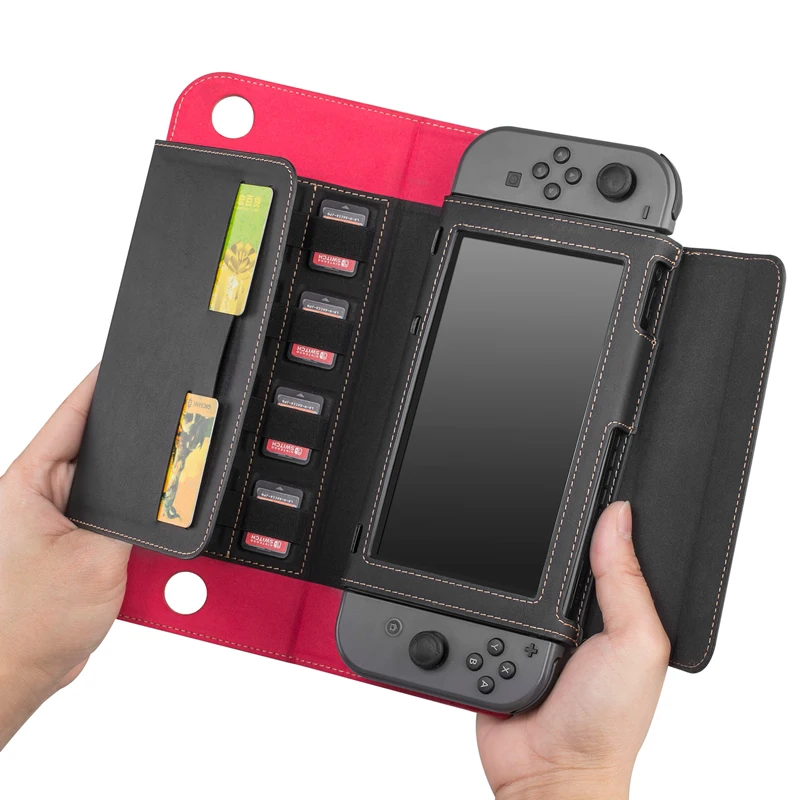 

Портативный чехол для Nintendo, стойка-переключатель, сумка для хранения для игр из ПУ, жесткий чехол для Nintendo Switch, аксессуары для консоли NS