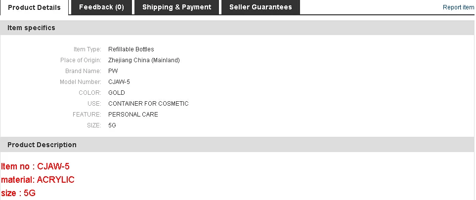 Женская белая круглая баночка для крема дизайна ногтей/крема