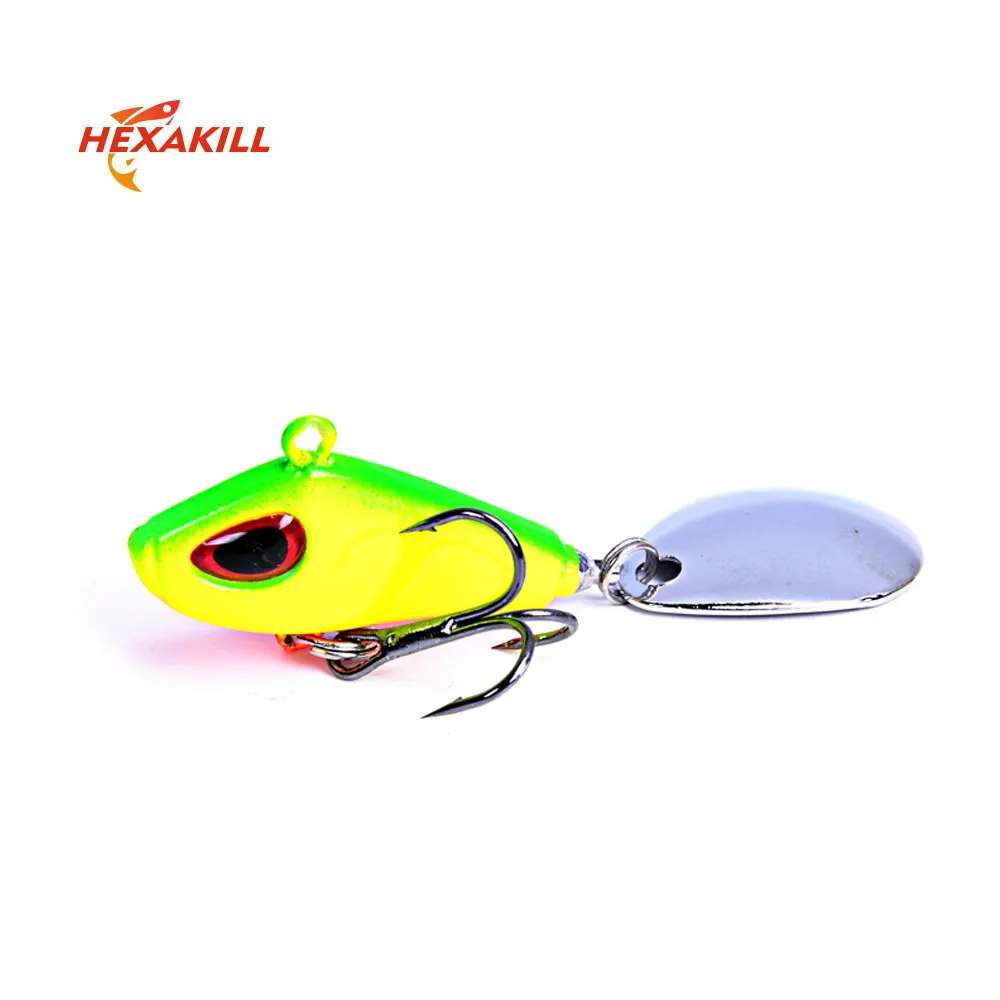 

Metal Mini VIB With Spoon Fishing Lure 6/10/16/24g Fly Fishing Trout Spoon Sequins Crankbait Vibration Spinner Sinking Bait