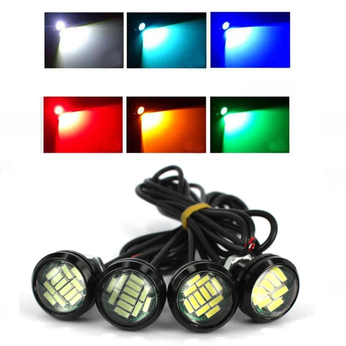 12 В Eagle Eye светодиодный светильник 12SMD 23 мм Автомобильный DRL Дневной ходовой