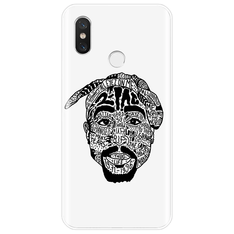 Макавели Тупак Амару Шакур Чехол из мягкого силикона TPU для телефона Xiaomi 4 4S 5 5C 5S PLUS 6 6X 8 Pro 8lite 9 SE MAX 2 3