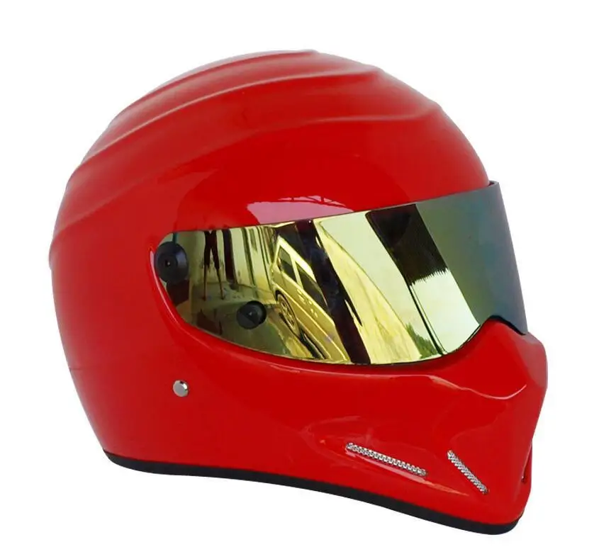 DIY CRG ATV-4 Персонализированная наклейка "Simpson" мотогонок полный шлем F1 Capacete De Moto Riding Cascos Motorrad - Цвет: Bright red 11