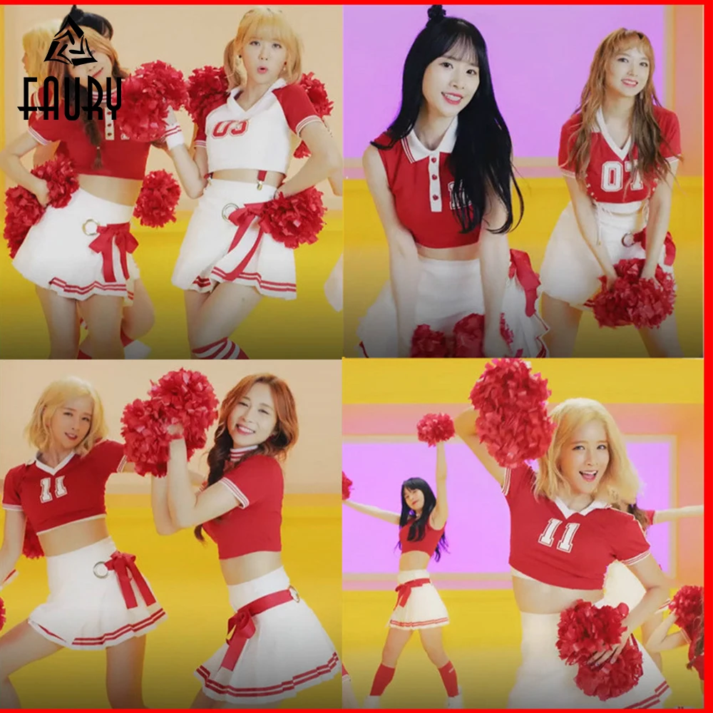 WJSN костюм Болельщицы счастливые мВ одежда дважды для девушек студенток Kpop Одежда для танцев для выступлений рейв одежда