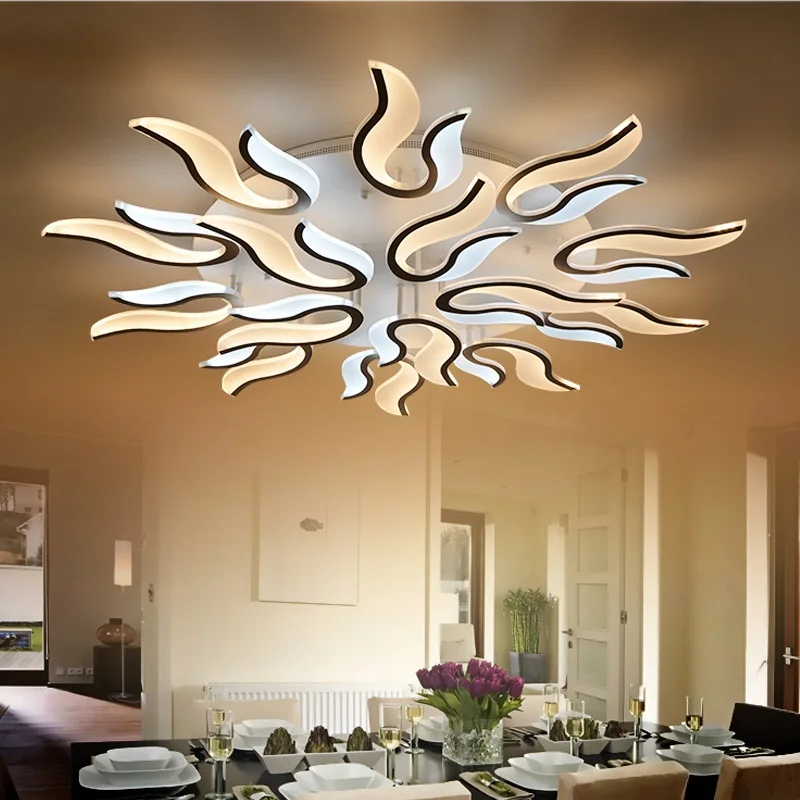 

Creative Flame Hardware Acrylic LED Ceiling Lamp Living Room Bedroom Study Room Aisle Ceiling Light Business place lighting