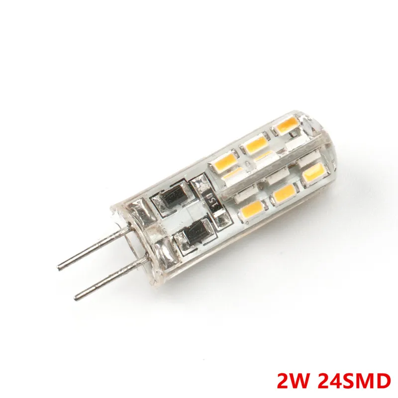 20 шт. G4 2 Вт/4 Вт Светодиодная лампа DC12V SMD3014 24/48 светодиодный теплый белый/белый