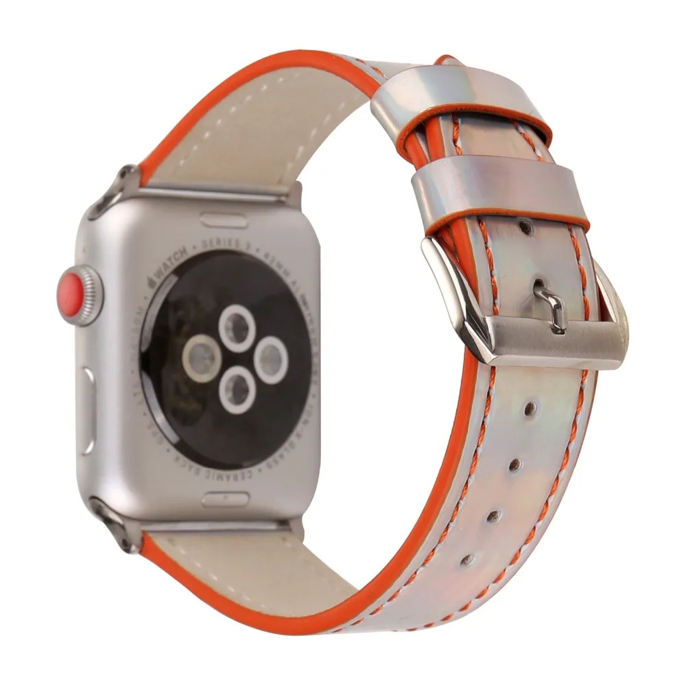 3D Браслет для Apple Watch Band 44 мм 40 мм ремешок для Apple Watch Band 38 мм 42 мм ремень из коровьей кожи серии 4 3 2 1 полосы