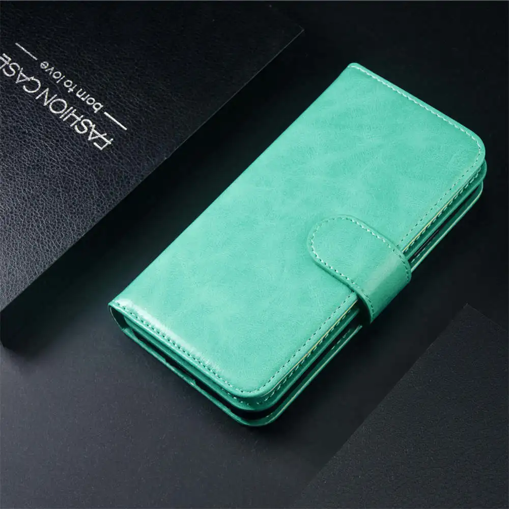 Mint Чехол-кошелек для samsung Galaxy A10, A20, A30, A40, A50, A7,, роскошный чехол-книжка из искусственной кожи на магните, чехол-книжка для телефона, флип, чехол s - Цвет: Mint