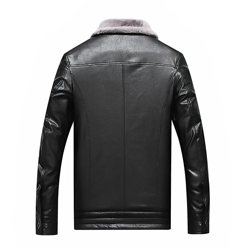 Мужская зимняя кожаная куртка размера плюс 10XL 8XL 6XL новинка 2018 деловая