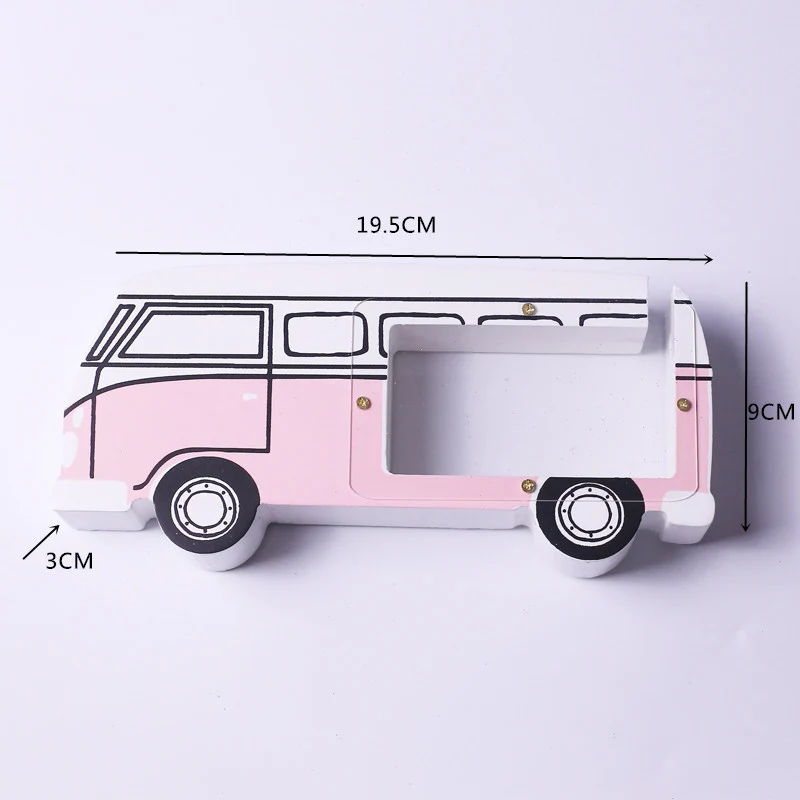 Скандинавская мультяшная деревянная Копилка в форме автомобиля украшение для