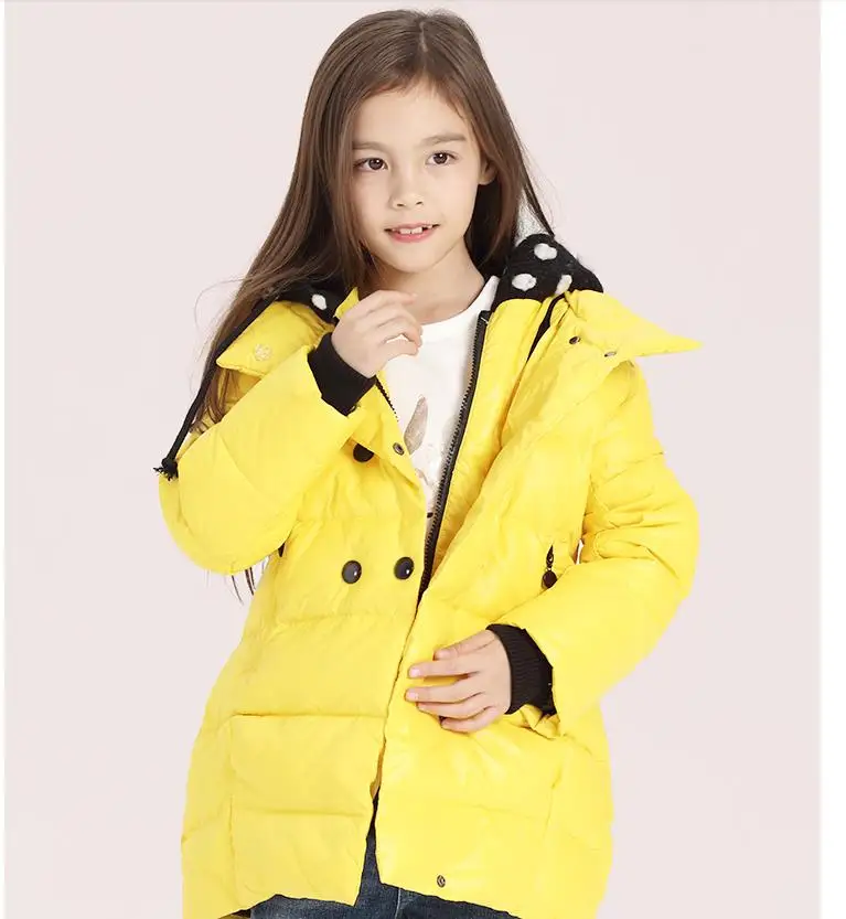 Пуховик ярких цветов для девочек | Детская одежда и обувь