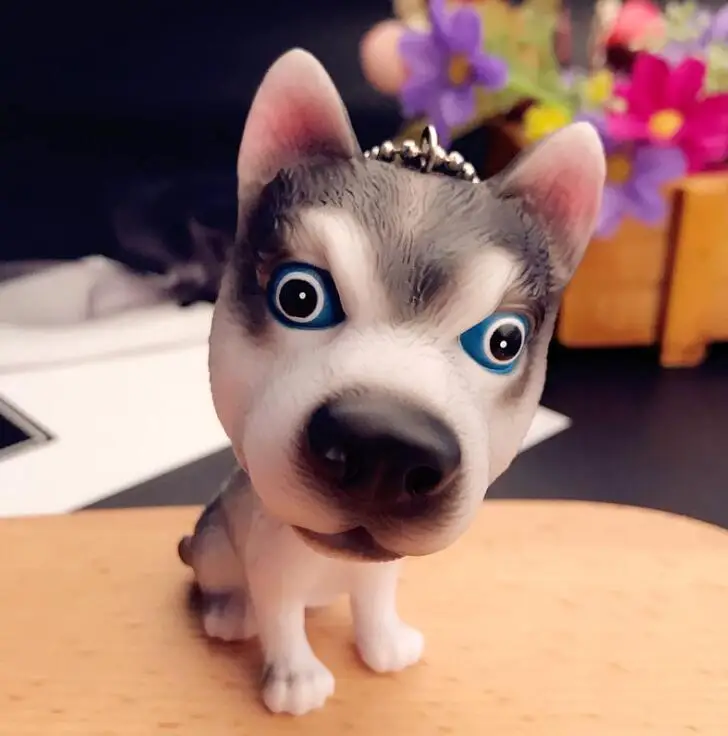 Мультфильм 3D милый питомец собака бульдог автомобиль брелок животное Прекрасный