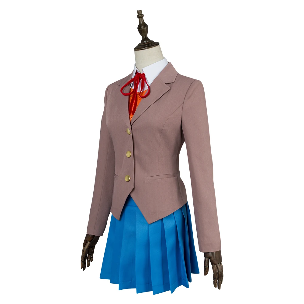 Doki Literature Club Cosplay Sayori Natsuki Yuri Monika школьная форма для взрослых девочек Косплей