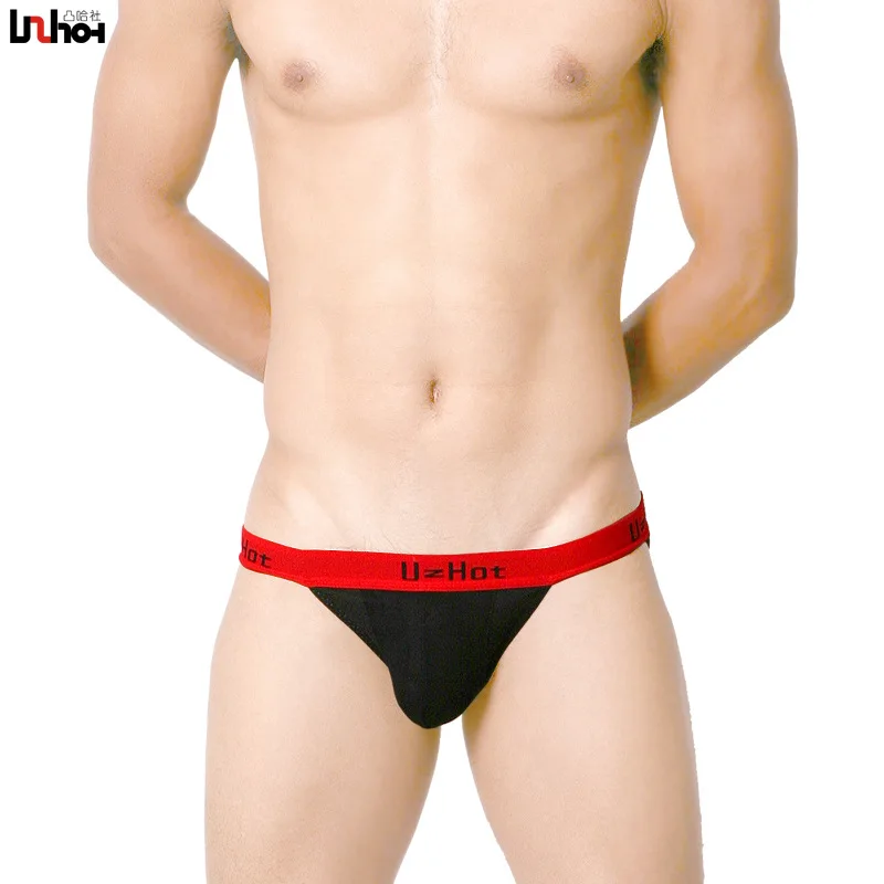 

Sexy Underwear Men Briefs Shorts Mesh Cotton Panties Man Patchwork High Fork U Convex Pouch Mid-rise Underpants Cueca M-XL