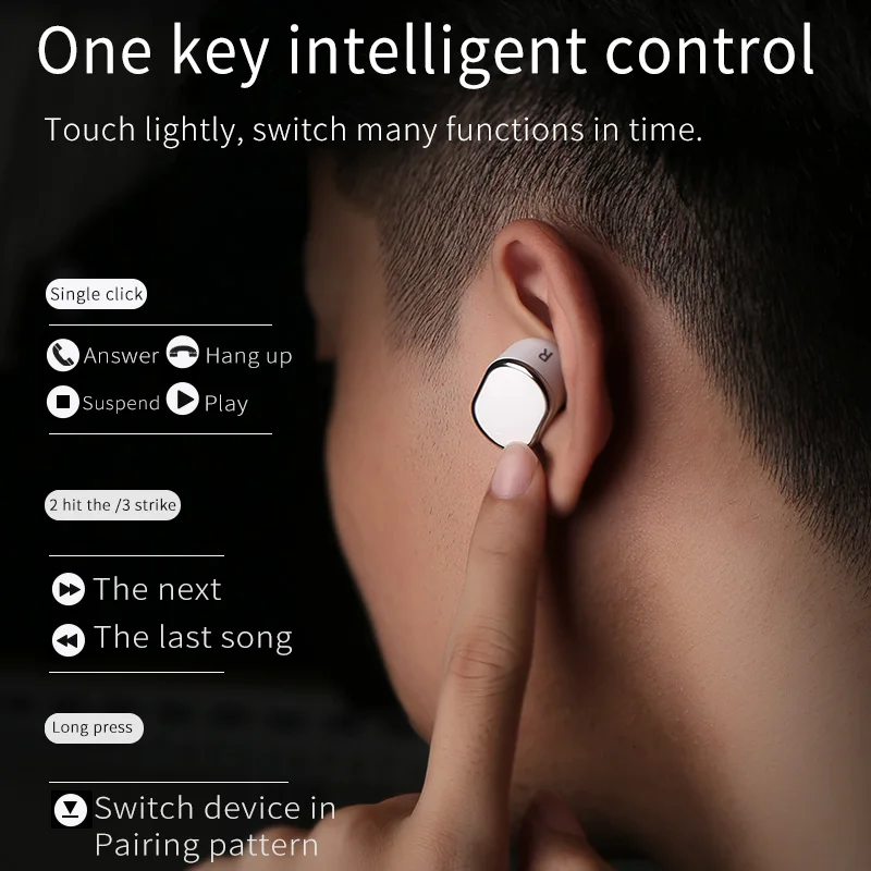 RIKYA K9 наушники Bluetooth 5 0 Earpods игровая гарнитура Беспроводной мини для телефона с