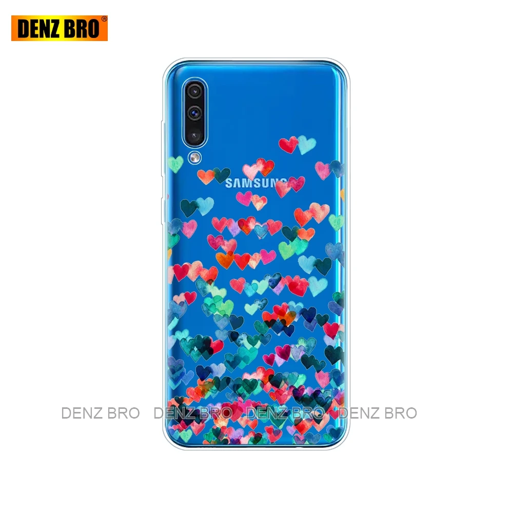34649 Чехол-бампер для samsung Galaxy A50, силиконовая прозрачная задняя крышка, чехол для телефона samsung A50 A505 A505F SM-A505F, мягкий чехол 6,4 - Цвет: 34649