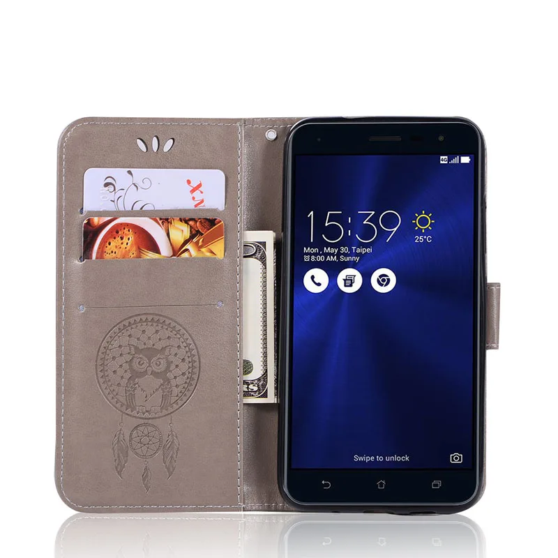 Чехол-книжка Asus Zenfone 3 Laser ZC551KL ZE520KL с милой совой, кожаный силиконовый чехол-кошелек Asus Zenfone3 Laser ZE552KL, чехол для телефона s