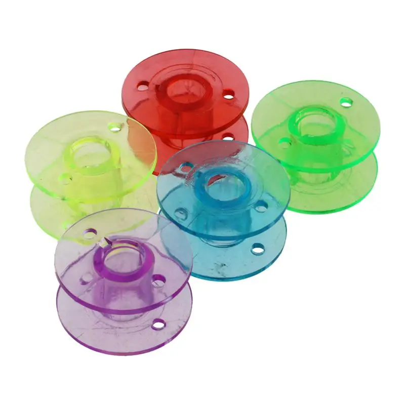 Идеальный 25 пустых бобины катушки для швейных машин красочный пластиковый чехол