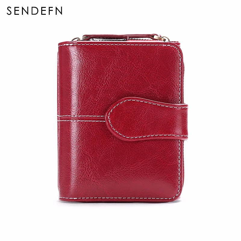 SENDEFN новый кошелек брендовый Кошелек для монет на молнии сплит кожа Мини кошельки